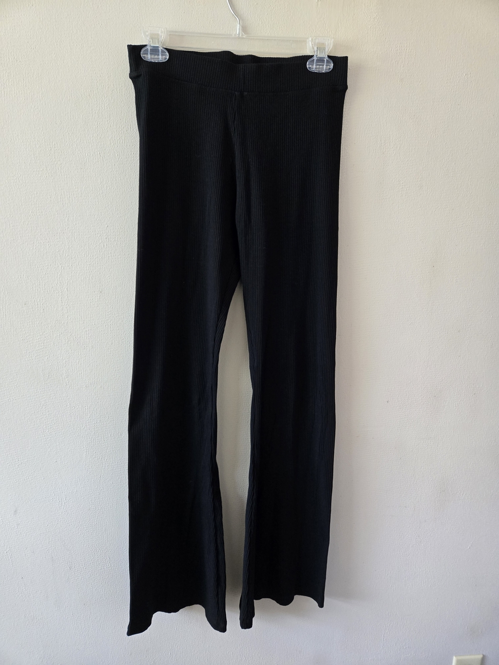PINK Black Flared Leg Leggings